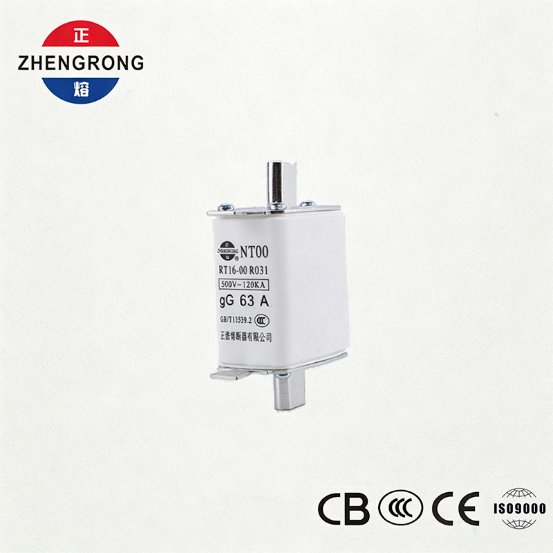 Hohe Ausschaltleistung NT00 63A-Sicherung – 500V 120kA Keramik-gG-Sicherungseinsatz