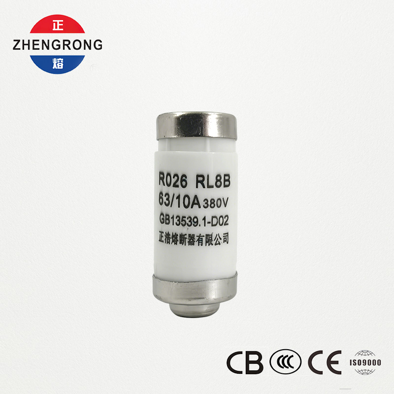 R026 RL8B 380 V 63/10 A Schraub-Keramik-Niederspannungssicherung